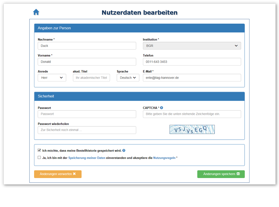 Screenshot Nutzerdaten bearbeiten